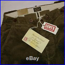 $395 Levi's Men`s Vintage Clothing 1900s Patchwork Corduroy Pants Size 29 27