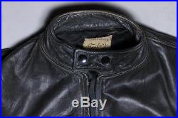 40s Vintage Taubers of California Motorcycle Rider Horsehide Leather Jacket M