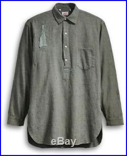 $485 Levis LVC Vintage Clothing Sunset Chambray 1920s Shirt Indigo Men's Sz XL