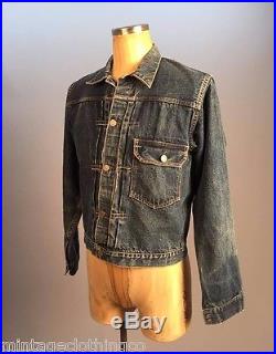 506XX LEVI'S Type 1 Vintage Big E 1940s Jacket Rare One Pocket Dark Indigo