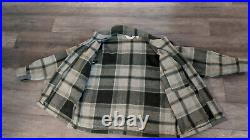 60's Woolrich Wool Cuiser Field Jacket Forest Green Plaid USA Made Filson Style