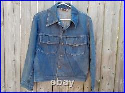 60s Vintage Jean Jacket 40 Chest BUCKEYE Retro Denim Trucker