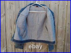 60s Vintage Jean Jacket 40 Chest BUCKEYE Retro Denim Trucker