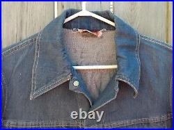 60s Vintage Jean Jacket 40 Chest BUCKEYE Retro Denim Trucker