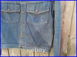 60s Vintage Jean Jacket 40 Chest BUCKEYE Retro Denim Trucker