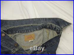 60s Vintage Levis Big E Denim Jean Trucker Two Pocket Jacket Size 42