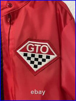 70's Vintage Red Anton Racing Apparel Jacket Windbreaker GTO Illinois Medium