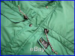 80s Rab Expedition Men's Down Parka Jacket L Made in Sheffield, Great Britain