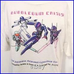 80s Vintage BUBBLEGUM CRISIS T-shirt cyber punk anime akira rave supreme 90s