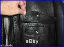 90's BLOUSON CUIR NOIR A-2 AMECO FLIGHT LEATHER JACKET AAF MADE IN USA SIZE XL