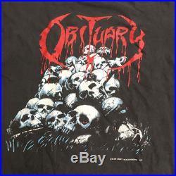 90s Vintage OBITUARY shirt death metal Morbid Angel anthrax Bolt Thrower 80s x