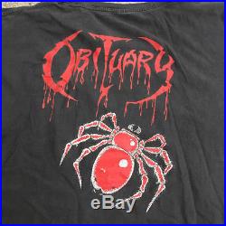90s Vintage OBITUARY shirt death metal Morbid Angel anthrax Bolt Thrower 80s x