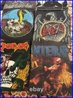 9 vintage &used Metal tee shirt lot Pantera Motorhead Venom Slayer GBH Baphomet