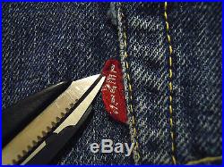 AUTHENTIC VINTAGE 1950 LEVIS 501 XX BIG E RIVETS WWII Rare Denim Jeans W36