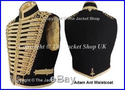 Adam Ant Waistcoat Gilt Braid Professional Military All Sizes