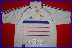 Adidas France Shirt World Cup 1998 Football New Deadstock 90's Vintage Zidane 10