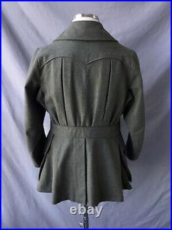 Antique Edwardian Jacket WW1 Coat 1910s Jacket Coat Vtg Pleat Back Jacket