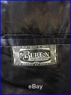 Arc 173 Vintage 1940's Burtons navy blue suit size 38