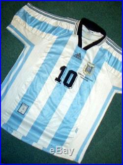 Argentina Wc 1998 France Ortega Authentic Vintage Jersey