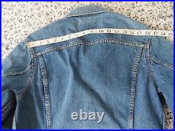 Authentic 1960s Big E LEvi's Denim Jacket Rare Type 3 Vintage Big E 350 button