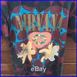 Authentic Rare 1993 Vintage NIRVANA Heart Shaped Box Kurt Cobain 90s Grunge Tee