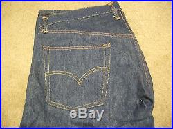 Authentic Vintage 1960's Levis 501 XX Indigo Denim Jeans Hidden Rivets NWT