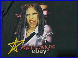 Avril Lavigne Vintage North America Rock Tour T Shirt RARE Size L