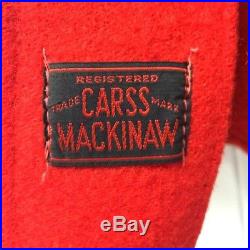 BEAUTIFUL Vintage CARSS Mackinaw Wool Blanket Coat Jacket Hudson's Bay Style