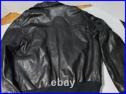 Beautiful Vintage Usa Avirex Kid Soft Leather A-2 Flight Jacket Men'S 38 Nice