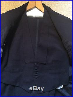 Bespoke Dege & Skinner Savile Row 3 Three Piece Dinner Suit Tuxedo Size 36 38