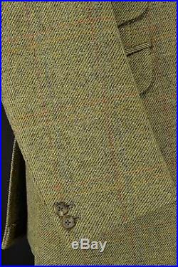 Bespoke West End Tailored Tweed Shooting Hunting Suit 40 Reg 3 Button Breeks