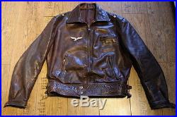 Best WW2 Early Luftwaffe German Leather Flight jacket Pilot flight BOB WWII