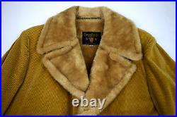 Big Pocket Corduroy VTG Grunge Coat M/L 42-44 Fur Collar 60s K Cobain Aesthetic