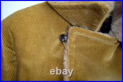 Big Pocket Corduroy VTG Grunge Coat M/L 42-44 Fur Collar 60s K Cobain Aesthetic