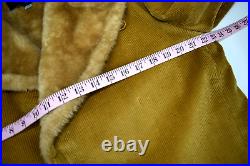 Big Pocket Corduroy VTG Grunge Coat M/L 42-44 Fur Collar 60s K Cobain Aesthetic