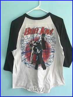 Bon Jovi Concert T-shirt Vintage 1987 Slippery When Wet 3/4 sleeve Ohio Shirt