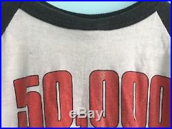Bon Jovi Concert T-shirt Vintage 1987 Slippery When Wet 3/4 sleeve Ohio Shirt