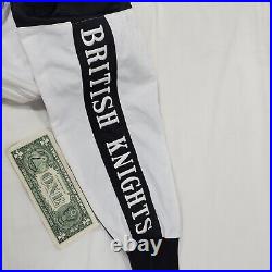 British Knights Track Jacket Vintage 90s Streetwear Top Med Zip HipHop Rap Black
