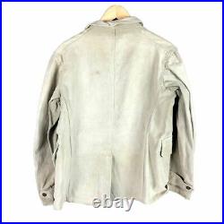 C1930 French Military Chore Jacket Sun Bleached