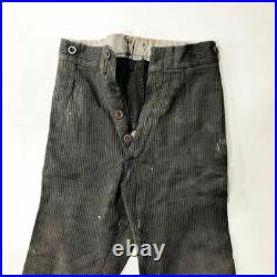 C1930 French Youth Corduroy Repaired Yarned Work Trousers