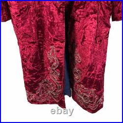 C1950 Silk Velvet Souvenir Russian Robe