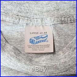 CAMEL Cigarette Vintage Rayon Tri Blend T Shirt Smoking Logo Gray Soft 1980s
