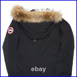CANADA GOOSE Black Regular Hooded Parka Coat Mens M
