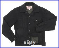 CC FILSON Jacket XS X-Small Mens TIN CLOTH Waxed Oiled CRUISER Jacket Vtg Black