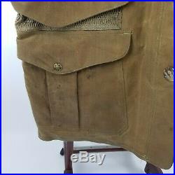 CC FILSON Vintage Tin Cloth Waxed Hunting Jacket Style 62 Men's Size 42 Upland