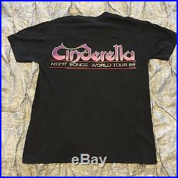 CINDERELLA 1986 Concert Tour Shirt Motley Crue Poison Bon Jovi Van Halen Warrant