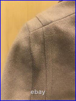 CROYDON Vintage Wool Blend Duffel Toggle Button Coat, Wool lined