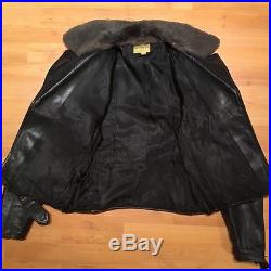California Montgomery Ward 40's vintage horsehide motorcycle leather jacket 38