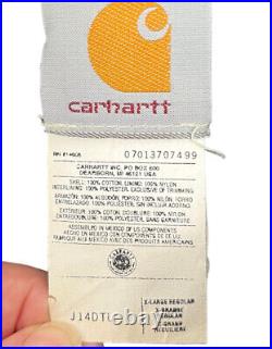 Carhartt Mens Vintage Santa Fe Jacket XL Green Brown Corduroy Collar J14 DTL USA