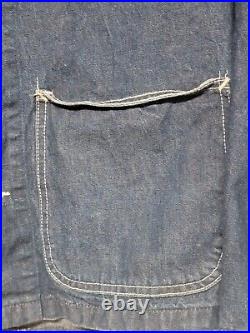 Carhartt Vintage 90s Coverall Denim Chore Coat Barn Jacket Workwear USA 52 8C
